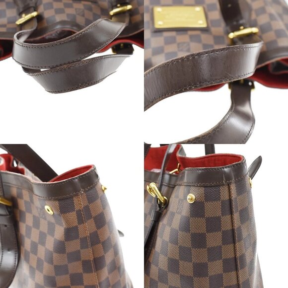 LOUIS VUITLOUIS VUITTON Hampstead MM Shoulder Bag Damier Leather N51204 70KB254 - Picture 8 of 16